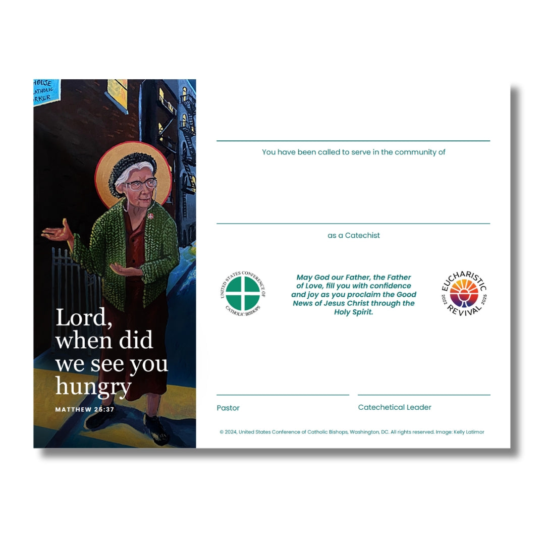 2024 Catechetical Sunday Certificate USCCB Secretariat of