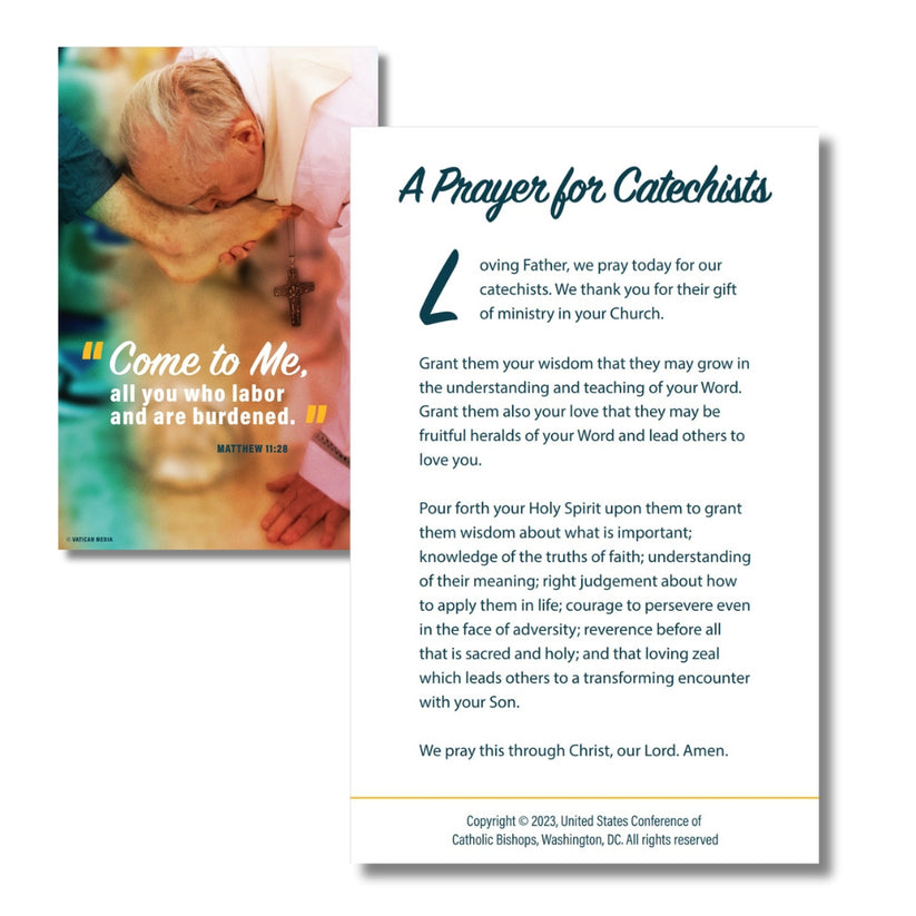 2023 Prayer Card: A Prayer for Catechists – USCCB: Secretariat of ...