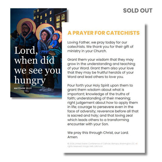 2024 Prayer Card: A Prayer for Catechists